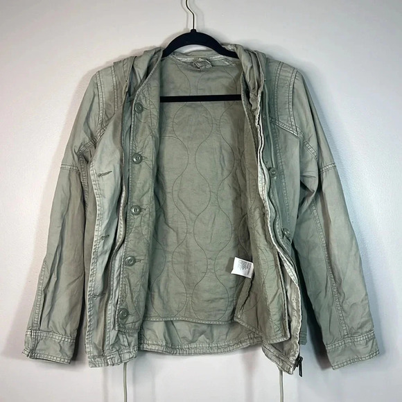 American Eagle Green Bomber Jacket Combat - XS - EUC - Picture 5 of 13